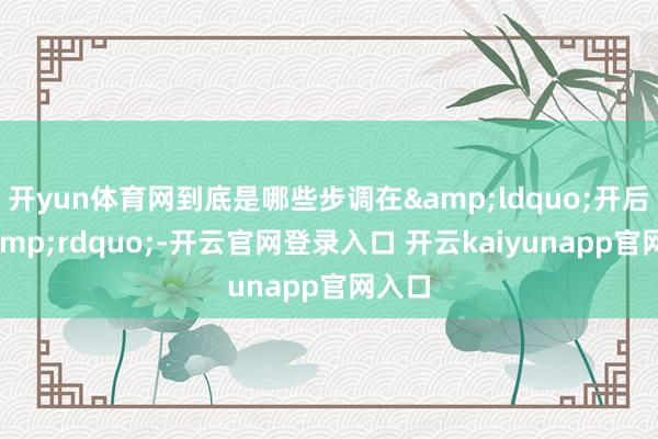 开yun体育网到底是哪些步调在&ldquo;开后门&rdquo;-开云官网登录入口 开云kaiyunapp官网入口