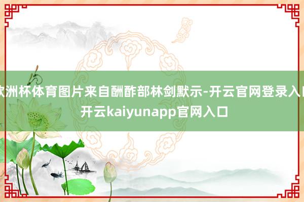 欧洲杯体育图片来自酬酢部林剑默示-开云官网登录入口 开云kaiyunapp官网入口