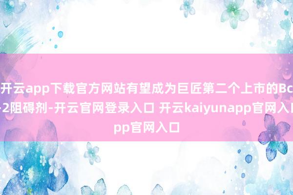 开云app下载官方网站有望成为巨匠第二个上市的Bcl-2阻碍剂-开云官网登录入口 开云kaiyunapp官网入口