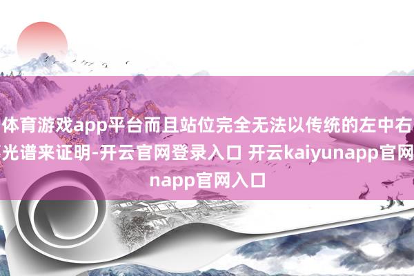 体育游戏app平台而且站位完全无法以传统的左中右政事光谱来证明-开云官网登录入口 开云kaiyunapp官网入口