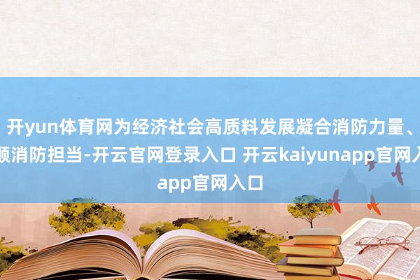 开yun体育网为经济社会高质料发展凝合消防力量、孝顺消防担当-开云官网登录入口 开云kaiyunapp官网入口