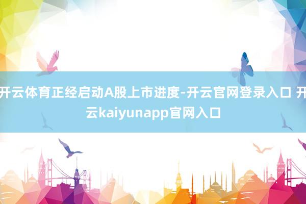 开云体育正经启动A股上市进度-开云官网登录入口 开云kaiyunapp官网入口